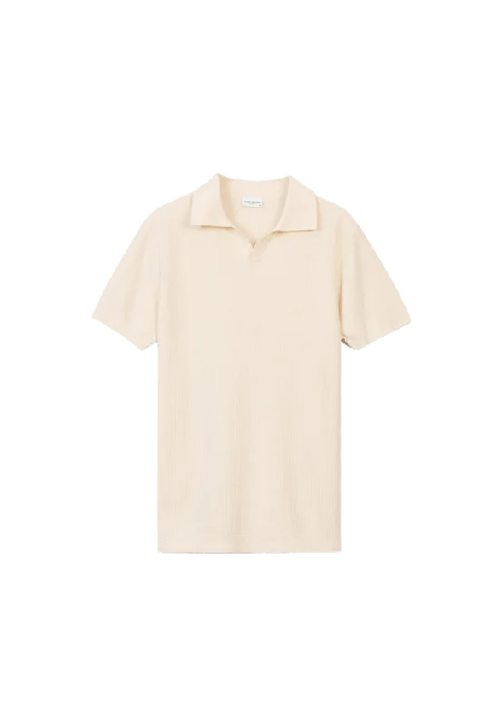 John Henric Cotton Texture Knitted Ss Polo Sweater (pascal) Tröjor Herr M