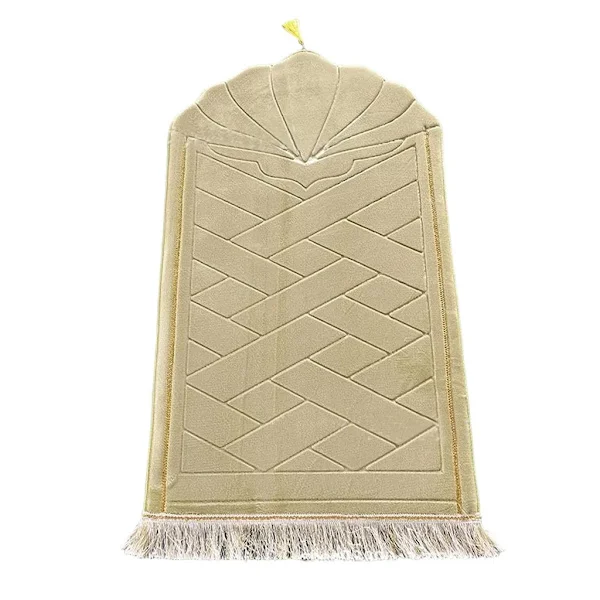 65 cm x 110 cm Ramadan Prayer Mat Soft Muslim Mat Prayer Rug for Ramadan Decoration (Green)
