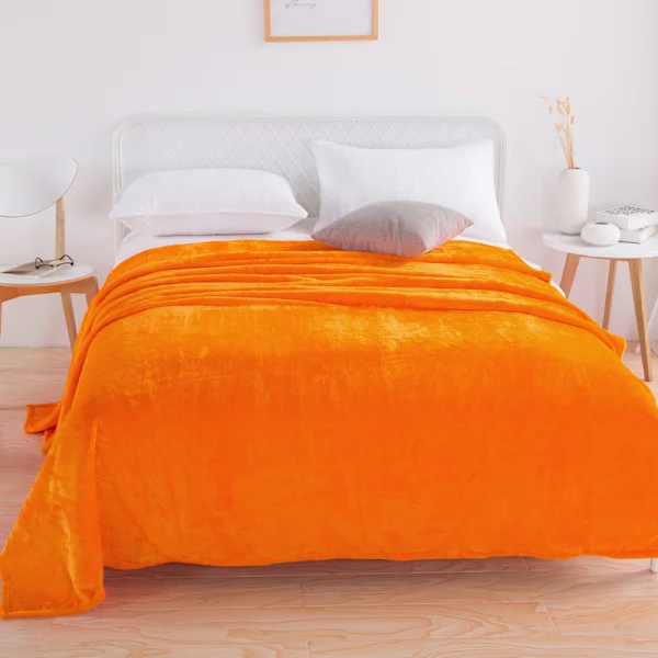 200*230cm Svart Rosa Grå Fiolett Fleecepledd Luksus Varm Hjem Sofa Seng Teppe_a