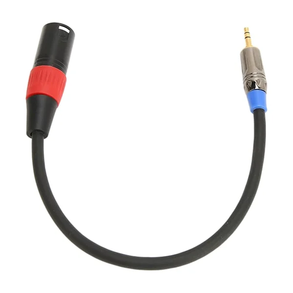 XLR hane till 3,5 mm kabel Stereo förlustfri brusreducering Mikrofon balanserad sladd för kamera dator 11,8 tum