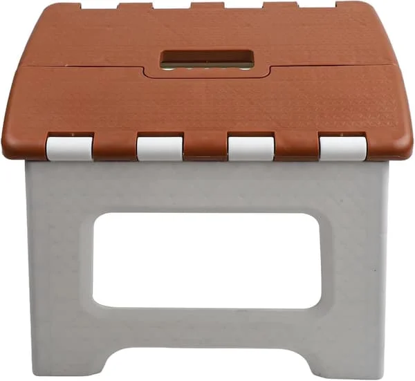 Ergonomisk och kompakt design för hem, kontor, trädgårdsarbete, hopfällbar pall, för applikationer (brun) Brun