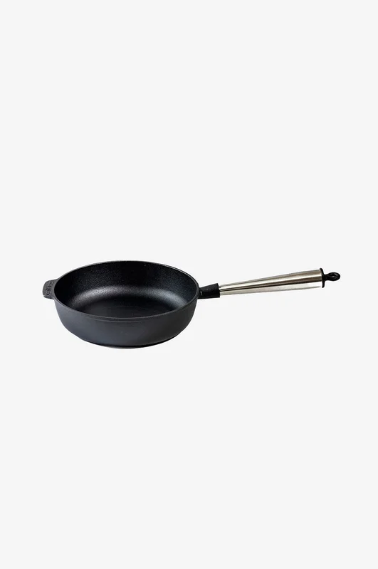 Carl Victor - Haudutuspannu valurautaa, halkaisija 25 cm, teräskahva - Musta - Paistinpannut & grillpannut - - Homeroom