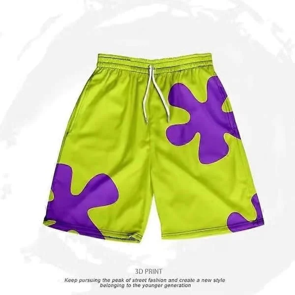 Mann Kvinne Par Shorts Stil Sommer Strandferie Bukser Sport Fritid Nattøy Vide Ben Knelange Korte Bukser