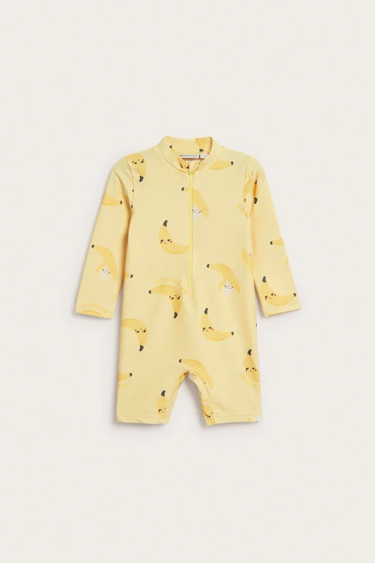 Kappahl | UV-dräkt med bananer Gul 98/104 | Barn