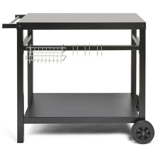 Plancha serveringsvagn - LIVOO - GS130 - 85 x 50 cm bricka - Lämplig för planchas med 2, 3 eller 4 brännare - Metallfinish