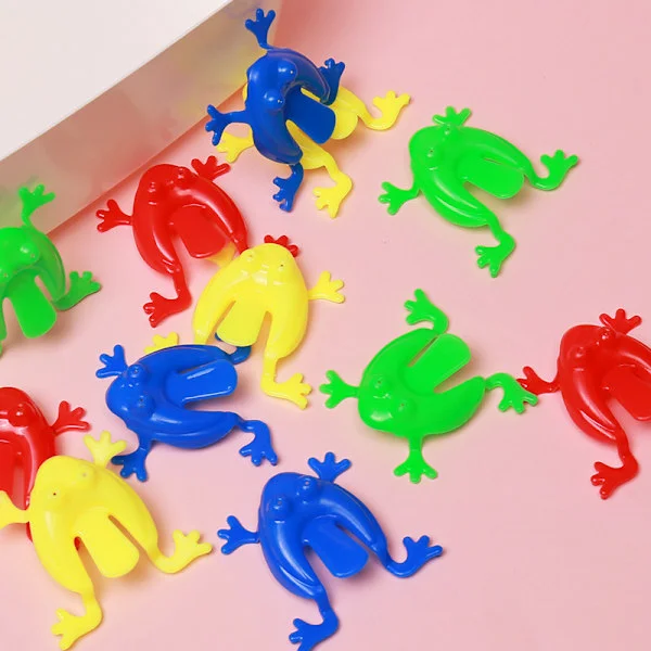 30 Stykker Hoppende Frø Legetøj, Frø Action Legetøj Farverige Hoppe Fidget Legetøj, Kreativ Stress Relief Pædagogisk Legetøj