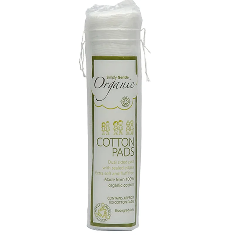 Simply Gentle Organic Vatrondeller Ø 100 stk., Hudpleje, Tilbehør Til Ansigtsrens, Vatrondeller