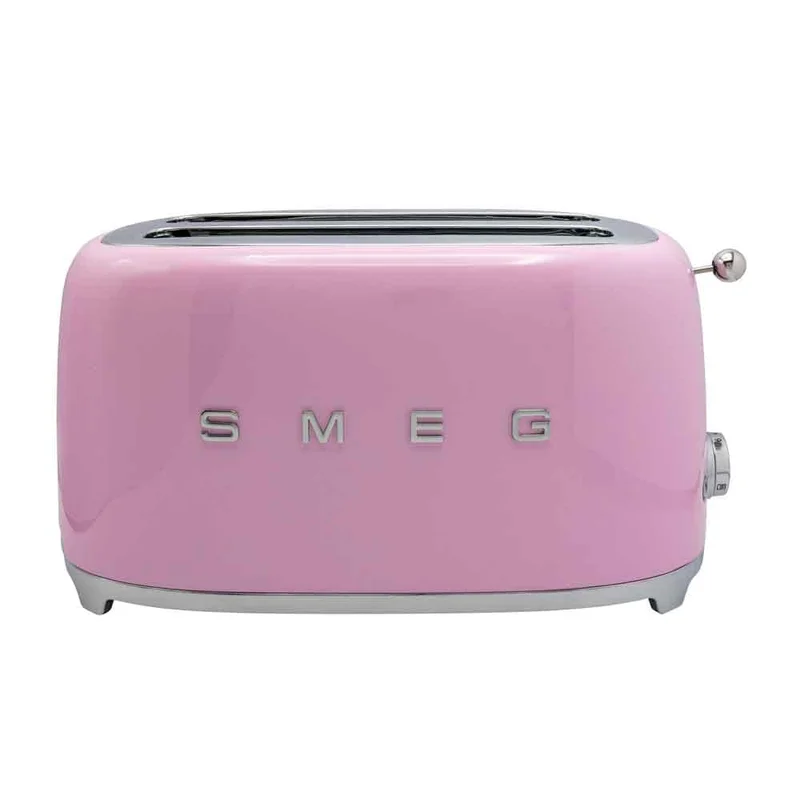 Smeg TSF02PKEU Leivänpaahdin 4 viipaletta Vaaleanpunainen