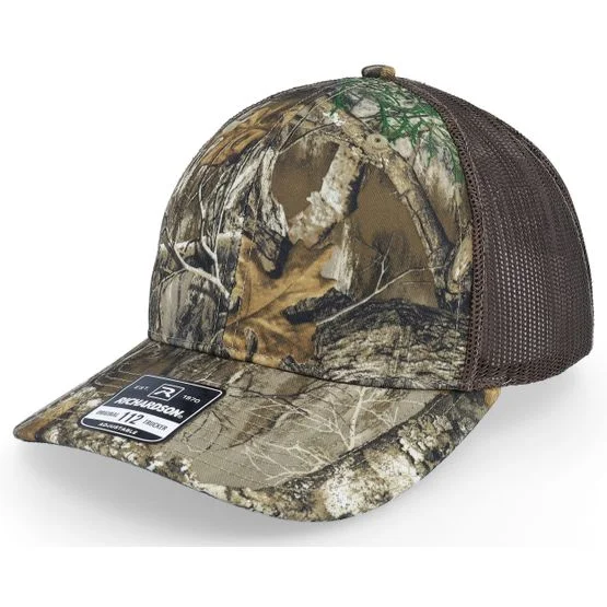 Richardson - Camo trucker Casquette - 112p Realtree Edge/Brown Trucker @ Hatstore