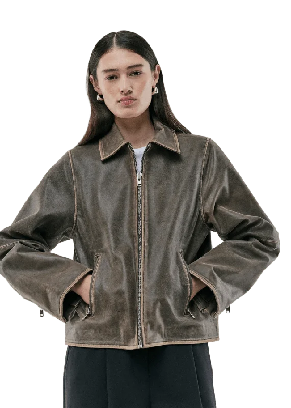 Modström Nimamd Jacket Skinnjackor Dam Brun L