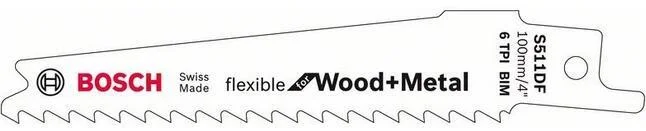 Bosch Flexible for Wood and Metal Tigersågblad 2-pack, Maskintillbehör & förbrukning