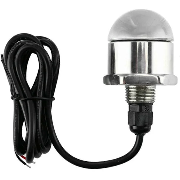Rustfrit stål Marine Undervands LED-lys 12V Undervands 9 LED Drænprop Lys M12x1.25 Navigationslys Rødt Lys