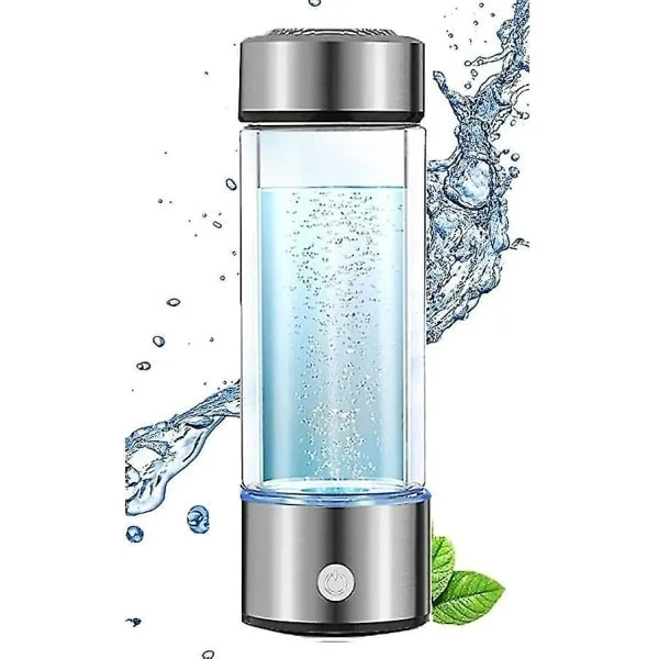 Hydrogen Generator Vannflaske, Ekte Molekylær Hydrogenrikt Vann Generator Ioniseringsmaskin Flaske med Spe Kammer Teknologi Hydrogenvann
