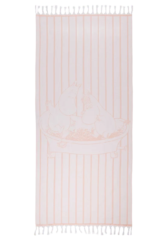 Arabia Mumin Hamam Handduk 80X150 Rosa Badrumstextilier Flerfärgad