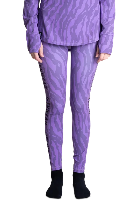 Funktionshose Jethwear Base One Longs Base Layer Trousers Damen Lila Drip L
