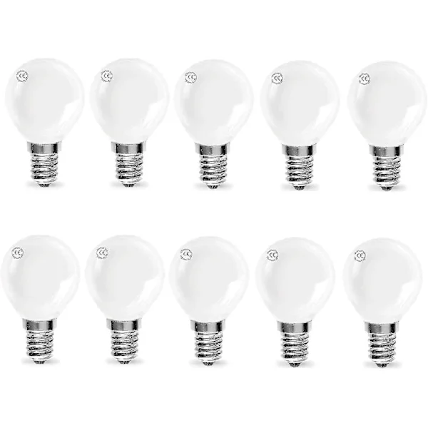 40w 240v Klassiske Mini Globes Perle Runde Lyspærer E14 Små Skrue Golf Ball Glødelamper (10 Pakk) TAO (FMY)