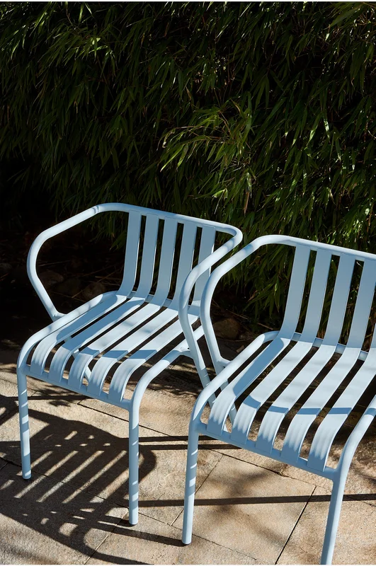 Jotex - Armleunstoel 2-pack Duif Blauw Duif blauw - NERJA - Koop Tuinstoelen & tuinkrukken bij Jotex