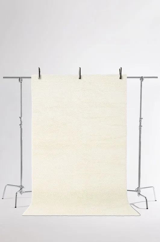 Pastill - Nora håndvevd ullteppe - Hvit - Ulltepper - 160X230 - Fra Homeroom