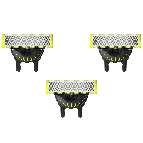 3-pak barberblade 360 blade kompatible med Philips Oneblade erstatningsblade One Blade Pro blade med 360° rotation
