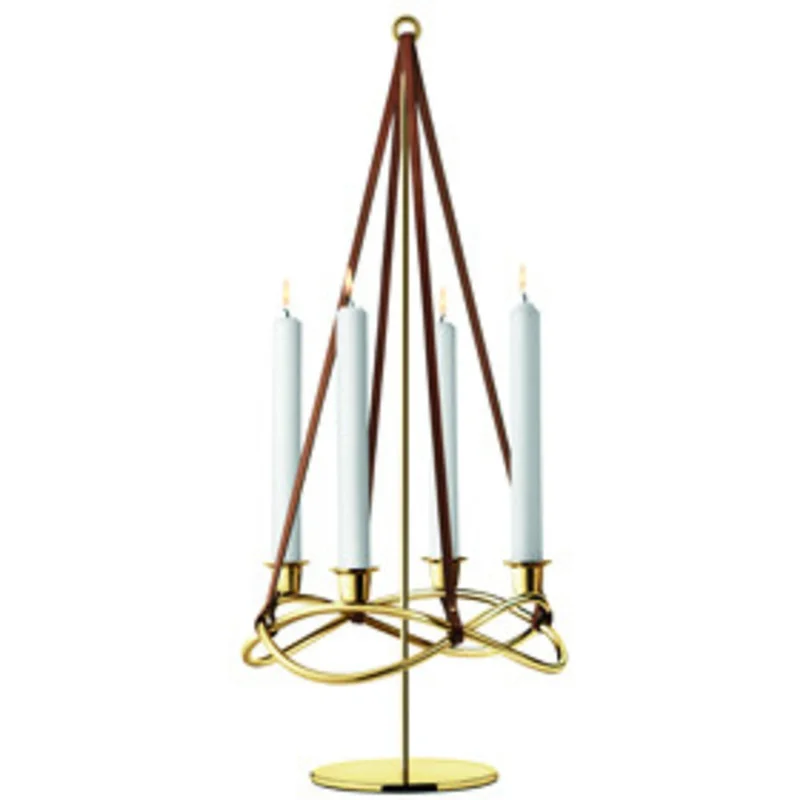 Georg jensen Season Forlengelse til Lysestake Gull