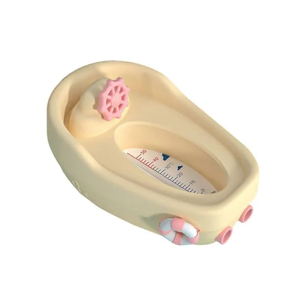 Baby Shower Sikkerhedstermometre Badetermometre Badning Badekar Temperaturmåler Letlæselig Baby Essential Beige stil