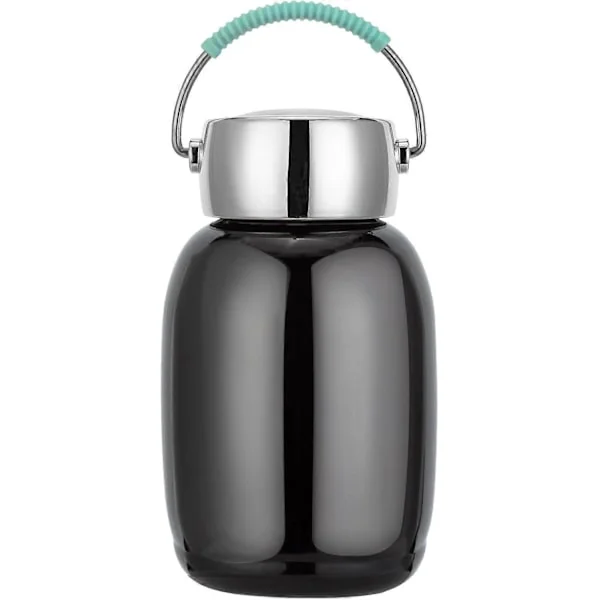 Mini Isolerad Vattenflaska i Rostfritt Stål, 260ml Liten Vakuum Metall Termos Vattenflaska Läckagesäker Flaska för Sport Juice Mjölk