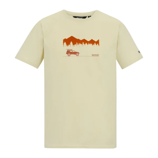 Regatta Herr Cline IX Wilderness T-shirt 5XL Vit Sten