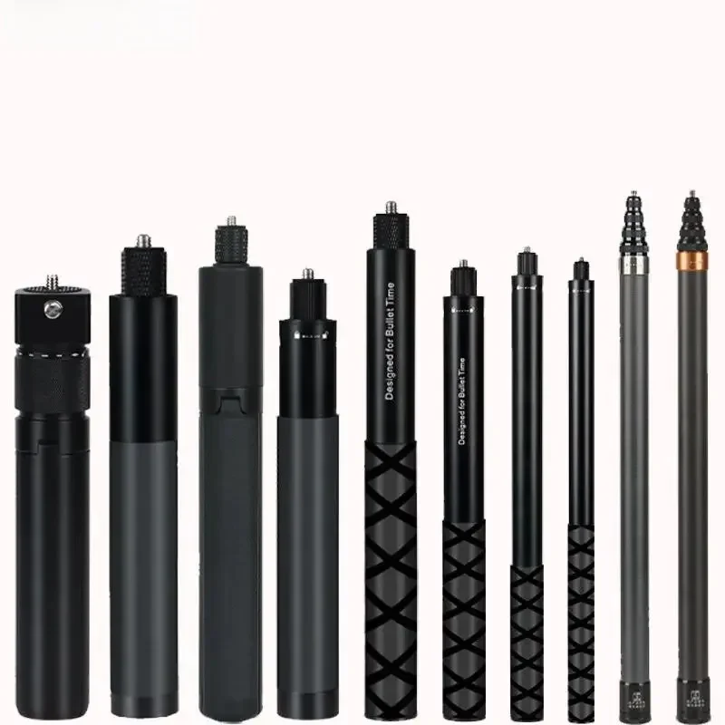 AliExpress - Onzichtbare Selfie Stick voor Go Pro 13 12 11 10 9 8 Insta 360X5X4X3 DJI 1/4 "Verlengde Monopod Pole Sport Camera Accessoires