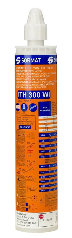 Sormat ITH 300 Wi Ankarmassa vinter 300 ml, Kemteknik