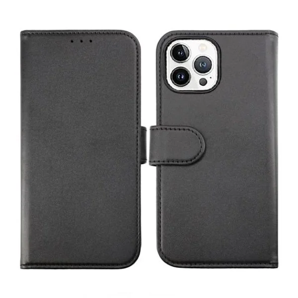 iPhone 14 Pro Max Plånboksfodral Magnet Rvelon Färg Svart