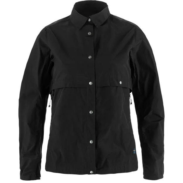 Fjällräven Hoja Rider's Windbreaker XS - female - Black - Windbreakers