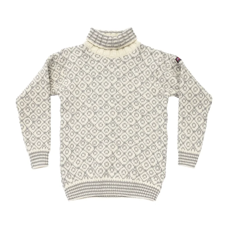 Devold Svalbard Wool High Neck Offwhite/Grey