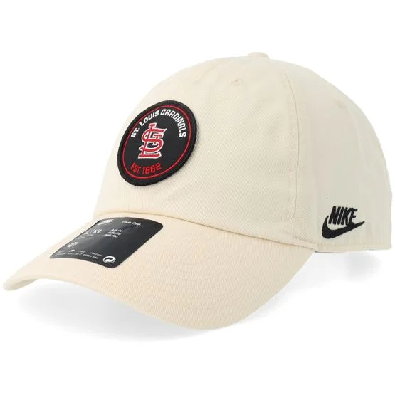 Nike MLB Cap St. Louis Cardinals Club Natural Dat Cap / Unstructured Beige M/L Baumwolle MLB Unconstructed Baseball Kappe