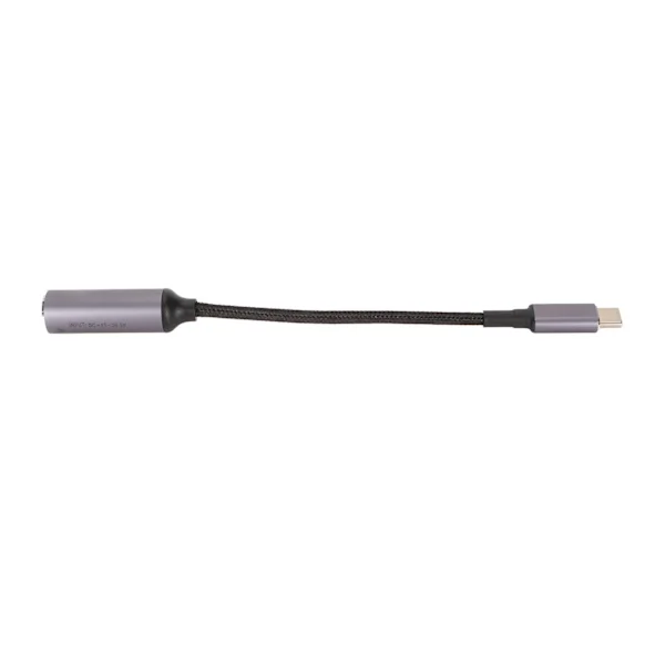 DC 5,5 mm x 2,1 mm Hunn til Type C Hann PD Ladekabel 100W DC5521 til USB C med PD Auto Identifikasjonsbrikke