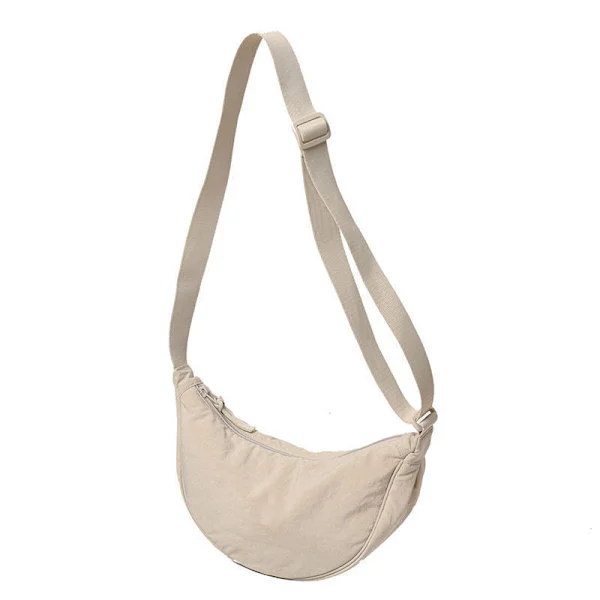 Nylon Crescent Bag Cross Body Bag med justerbar rem