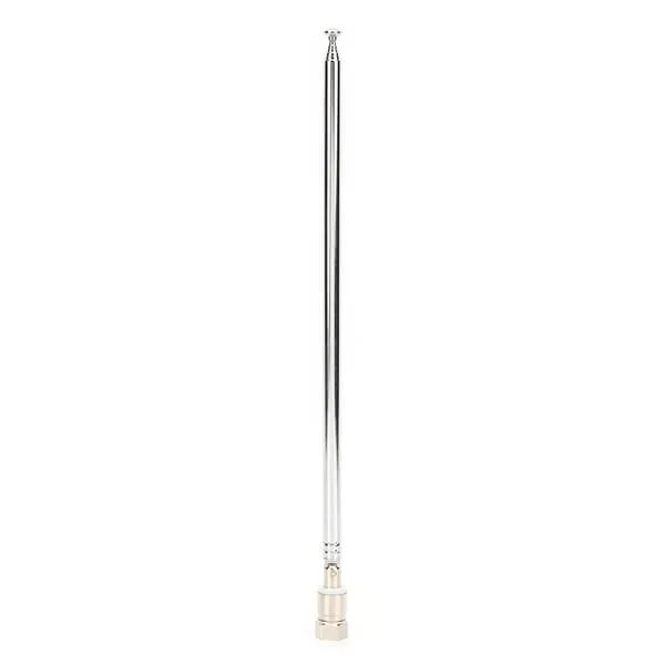 98,5 cm 7 Sektioner Teleskopisk Antenne F-stik Bilantenne Universal til FM Radio DAB AV Receiver