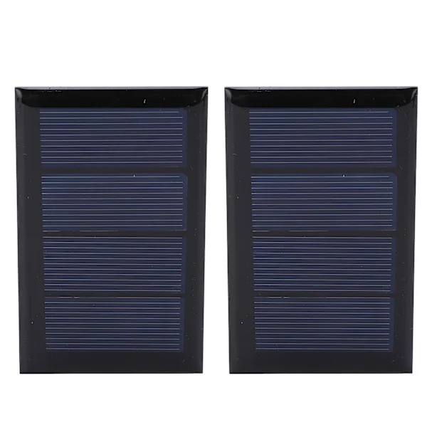 2 stk. 2V 210mA Mini solcellepanel Polysilisium solcellepanel 80x50mm for DIY-prosjekter