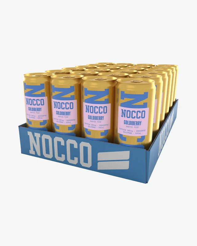 24 x NOCCO BCAA Flak 24-pack Goldiberry 330 ml