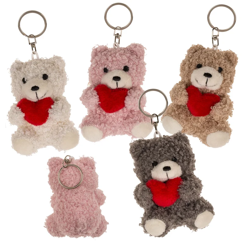 Nøglering Bamse med Hjerte