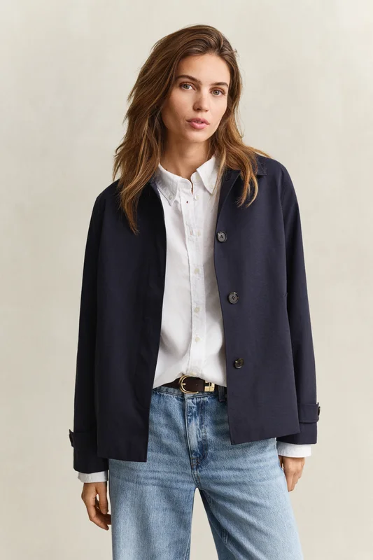 GANT Damen Kurzmantel (XS) Marineblau