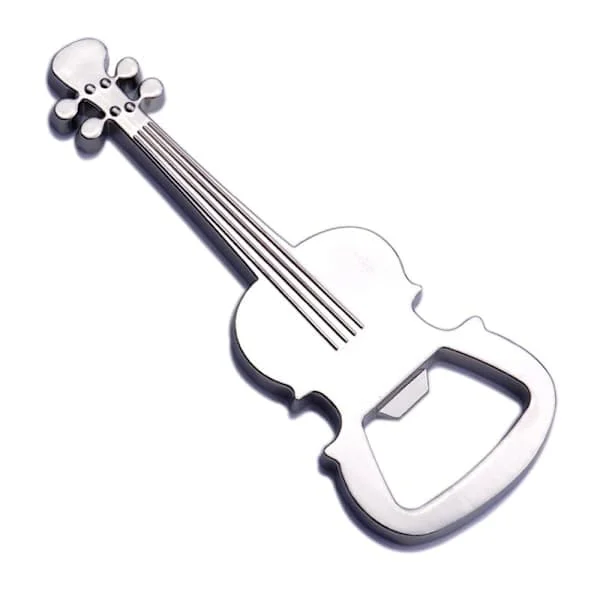 Guitarformet flaskeåbner til mænd, fødselsdagsgave, julegave til guitarist, ven, far, guitarformede gaver til drikkevareelskere, musik
