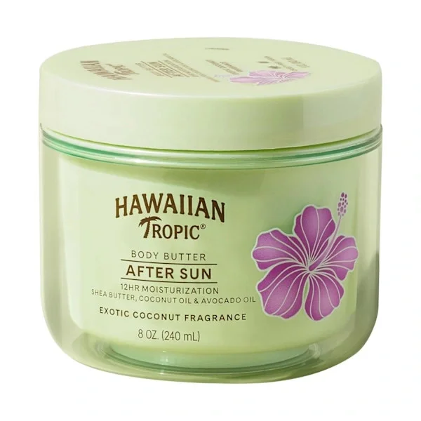 Hawaiian Tropic After Sun Body Butter med kokosolja, 236 ml, After Sun Lotion, Återfuktande Body Lotion, After Sun Moisturizer, Kokos Body Butter