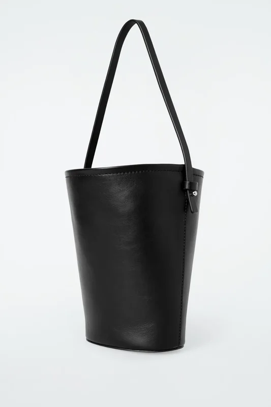 COS Mini Bucket Bag - Leather in Black - Women