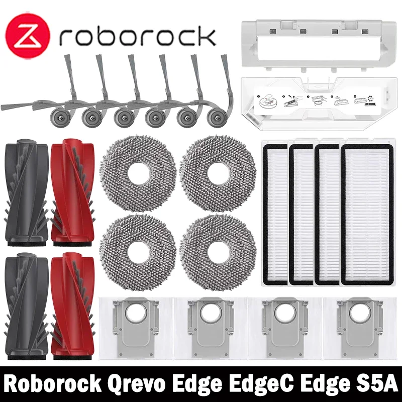 AliExpress - Roborock Qrevo 5AE / Curv / CurvC / Curv S5X 5A1 5XC / Edge / EdgeC / Edge S5A / Edge 5V1 pièces sac de vadrouille avec filtre à brosse