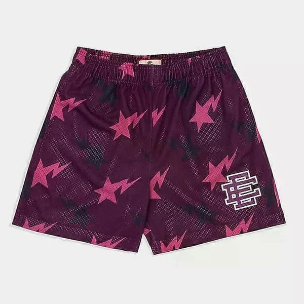 2024 Nya Sommar Eric Emanuel EE Basic Mesh Shorts Klassiska Blomstertryckta Gymshorts Herr Gym Basket Sport Beach Shorts
