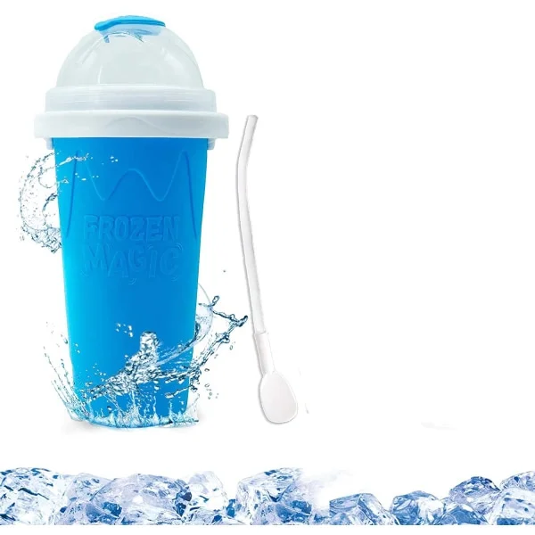 KZQ-Slushmaskin - Vihreä Uudelleenkäytettävä Slushmuki, Kotitekoiset Slushit