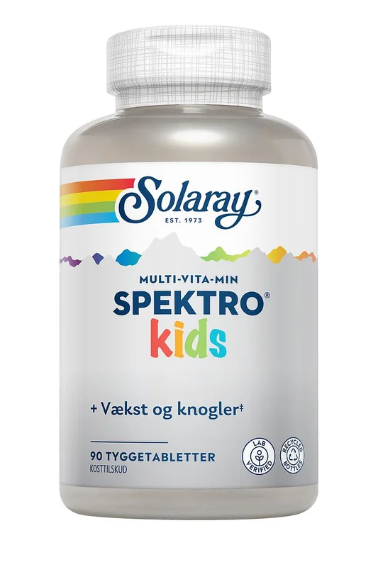 Solaray Spektro Kids Bær 90 tyggetabl., Helse & Madvarer, Mineraler, Mineraler Til Børn