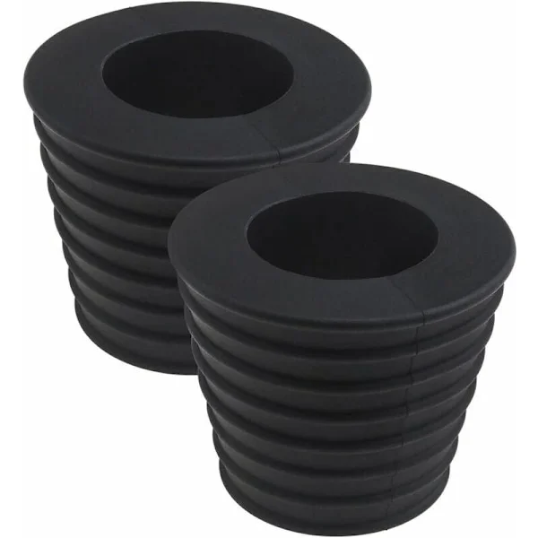 2x Gummikilar för Parasoll Svart