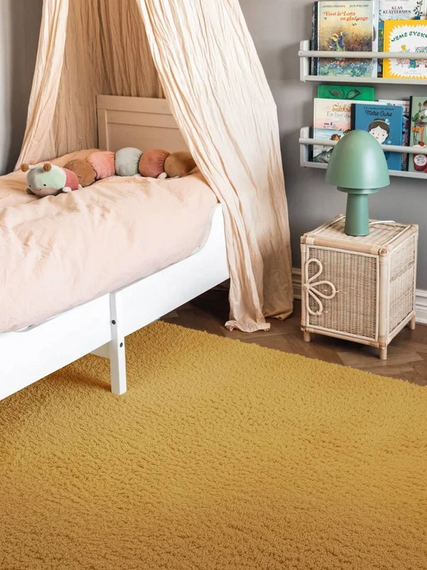 Comfy Kids Rug 160X230 Yellow Plain (Single Colored)