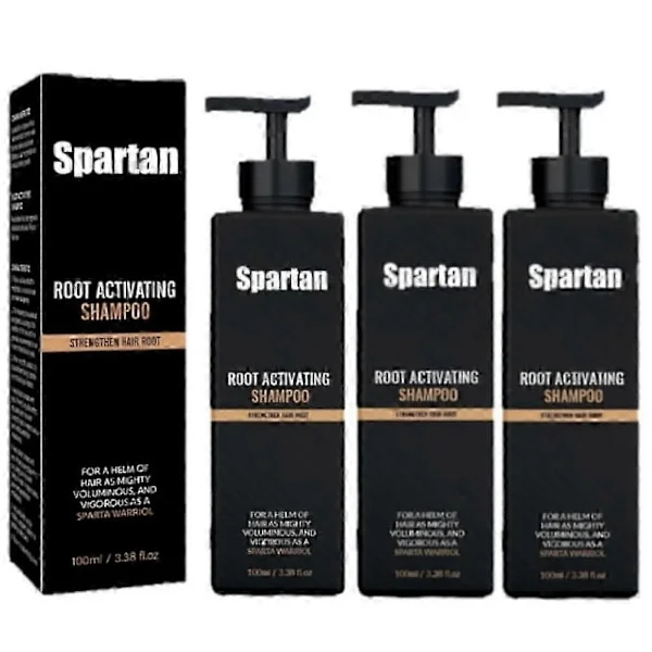 1-3x SPARTAN Root Activator Shampoo For Men - Sjampo for hårvekst for menn - Sjampo mot hårtap og tynt hår